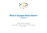 What is Equipes Notre-Dame 2016